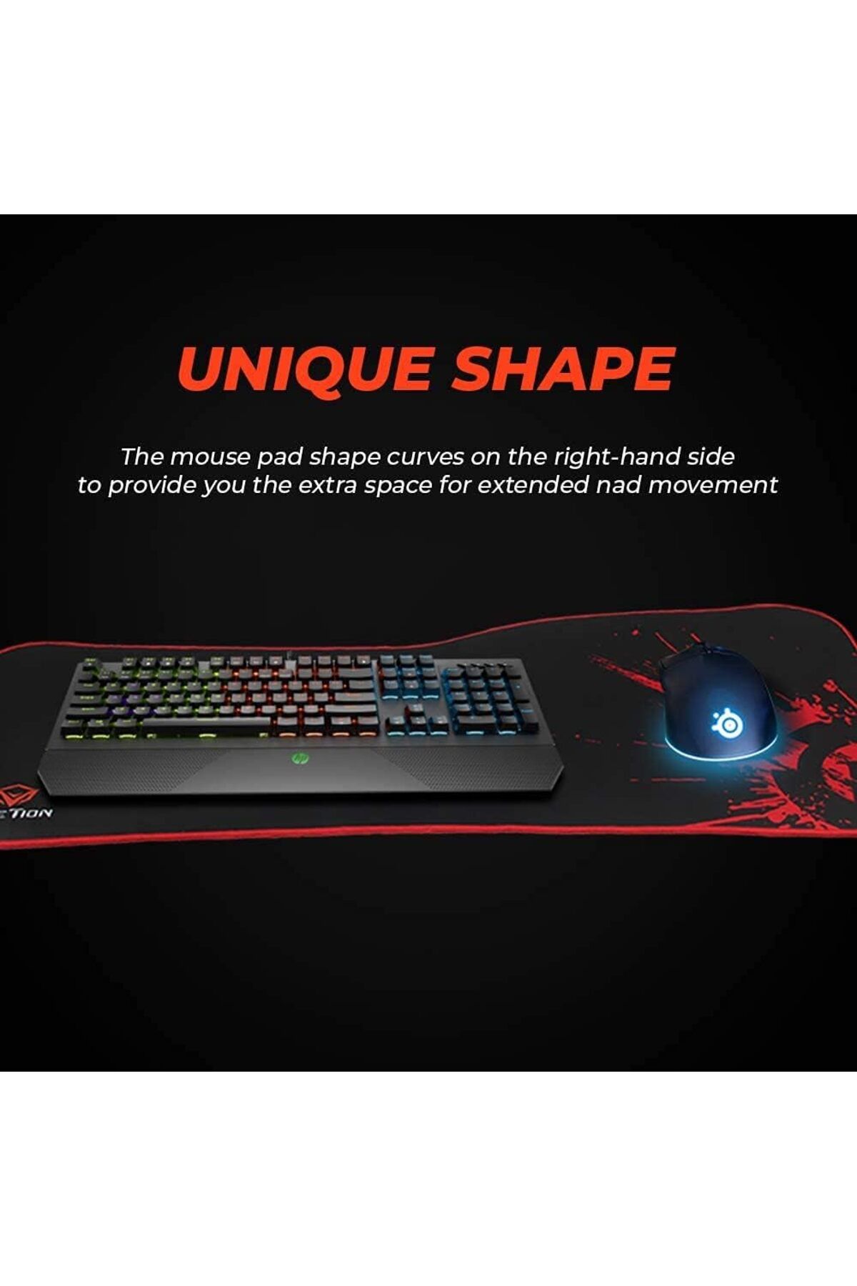 erorex-Extended Gaming Mouse Pad Anti Fray Stitched Edges Mouse Pad Desk Mat For Game Multipurpose 3
