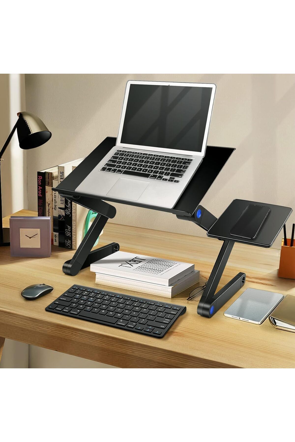 erorex-Height Adjustable Laptop Table Portable Computer Laptop Desk Foldable Table Workstation Notebook 3
