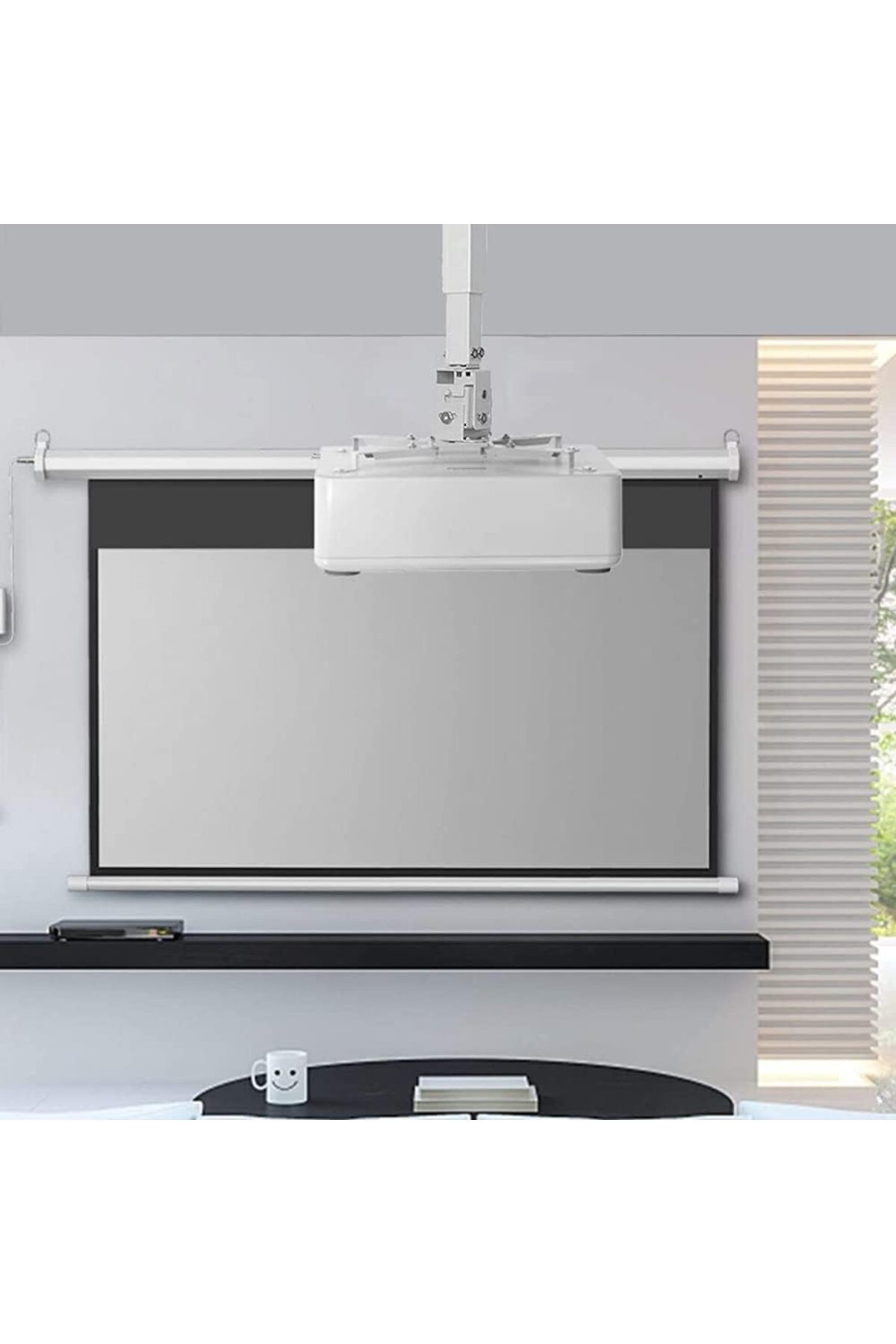erorex-Universal Lcd Dlp Adjustable Projector Ceiling Mount Bracket Compatible With Epson Benq Optoma 6