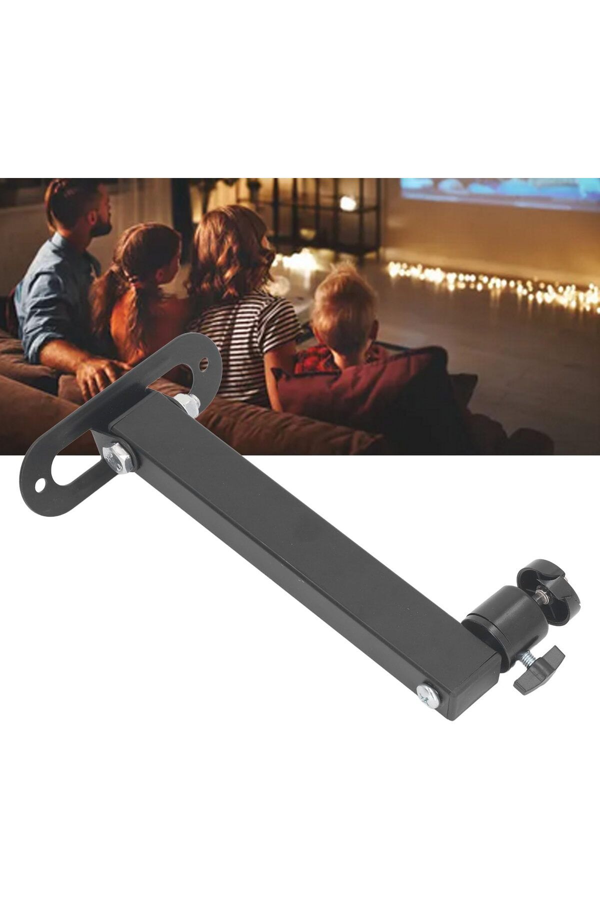 erorex-Projector Wall Mount Foldable Universal 1 4 Interface Adjustable Angle Strong Load Capacity 20Cm 5
