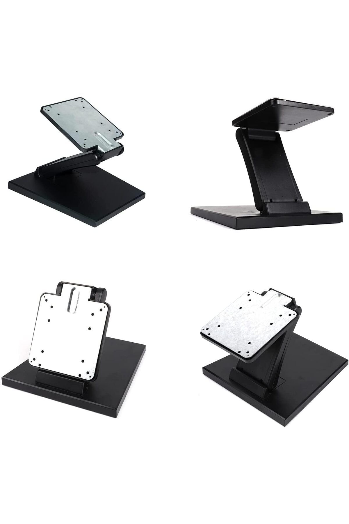erorex-Lay Flat Monitor Stand Metal Foldable Low Profile Monitor Stands Adjustable Lcd Monitor Stand With 3