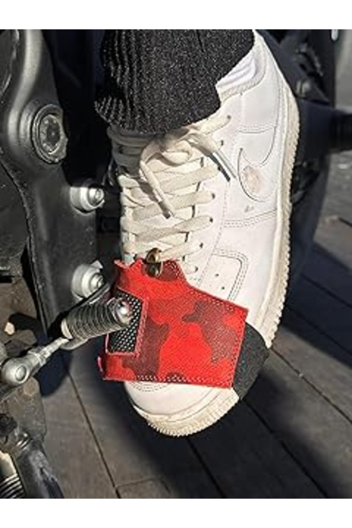 Mu Art Ahşap Mtndizlik Mtn Mak77 Motosiklet Ayakkabı Koruma Pedleri,Motorcycle Shoe Protector,Motosiklet Deri Ak