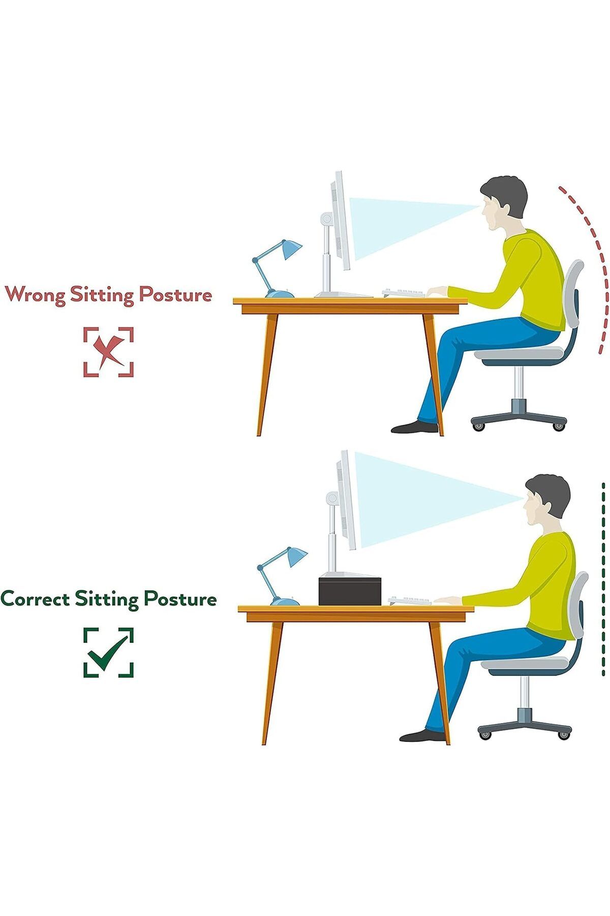 erorex-Dual Monitor Stand Riser For 2 Monitors Adjustable Length And Angle Multi Screen Stand 2
