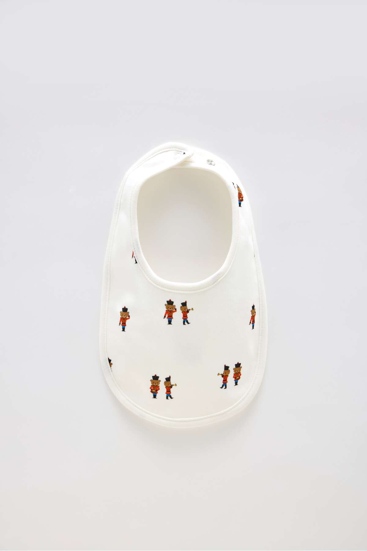 Atelier Babbi %100 Pamuk Yenidoğan Önlük & Şapka Seti - Kurşun Asker fotoğrafı 3 (önizleme)