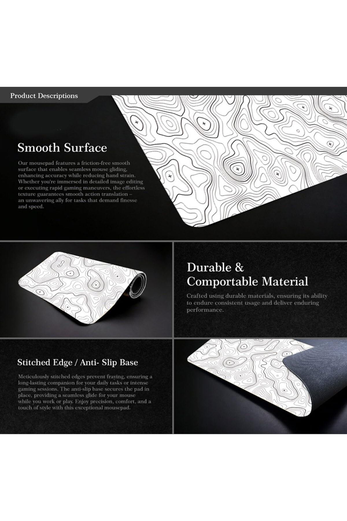 erorex-Gaming Mouse Pad Xl 80X30Cm Large Mouse Mat With Anti Slip Rubber Base For Keyboard And Mouse For 4