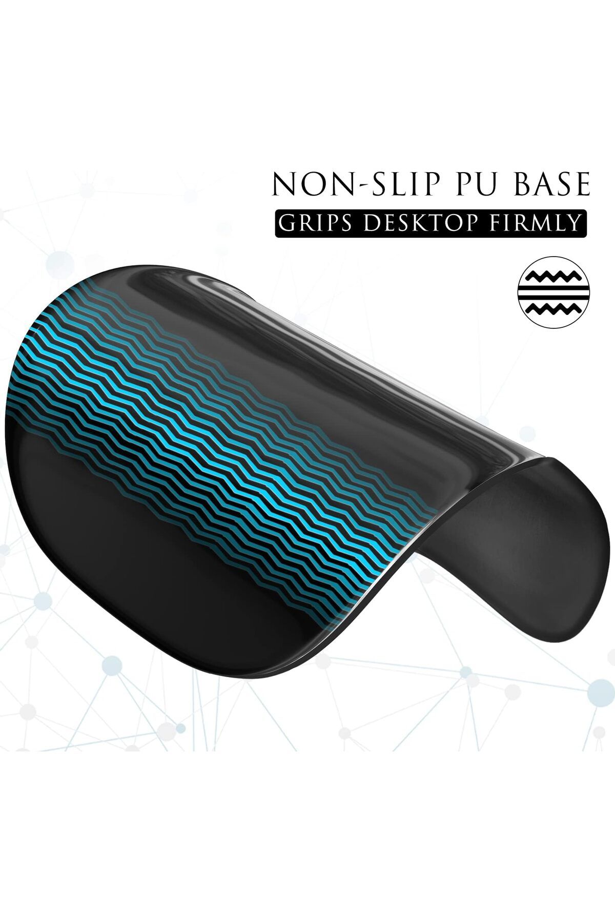 erorex-Ergonomic Mouse Pad With Gel Wrist Rest Comfortable Mousepad With Smooth Wrist Support Surface And 6