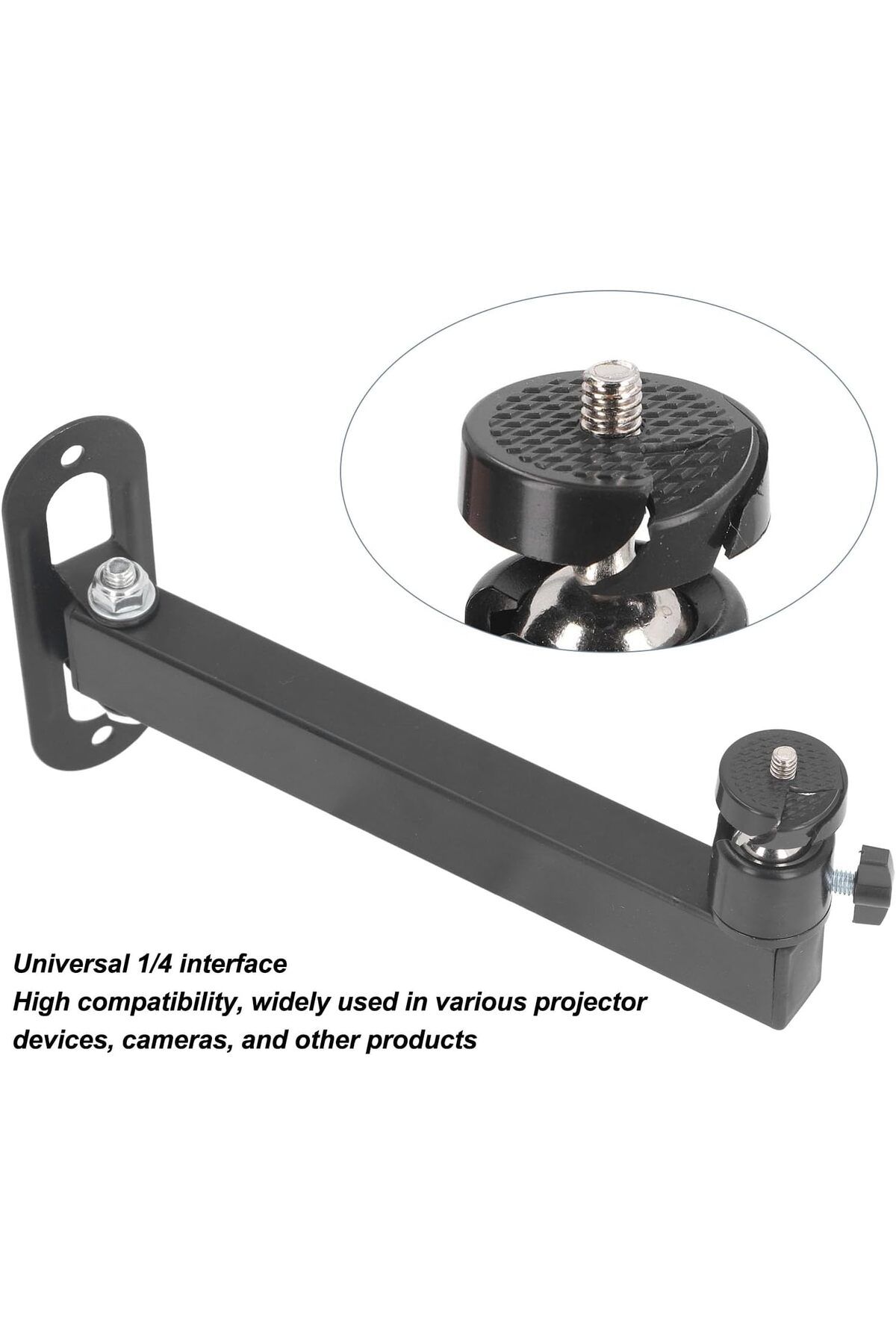 erorex-Projector Wall Mount Foldable Universal 1 4 Interface Adjustable Angle Strong Load Capacity 20Cm 6