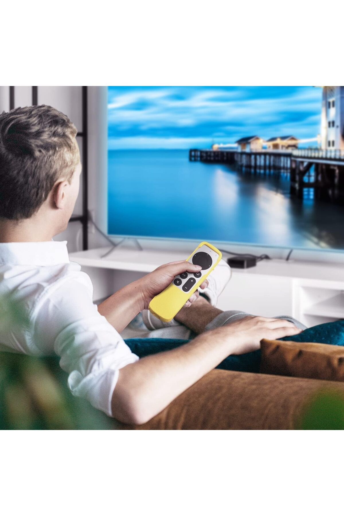 erorex-Dustproof Silicone Case For Xiaomi Tv P1 P1E Q1 Q1E Bluetooth Voice Remote For Xmrm 19 Remote 5