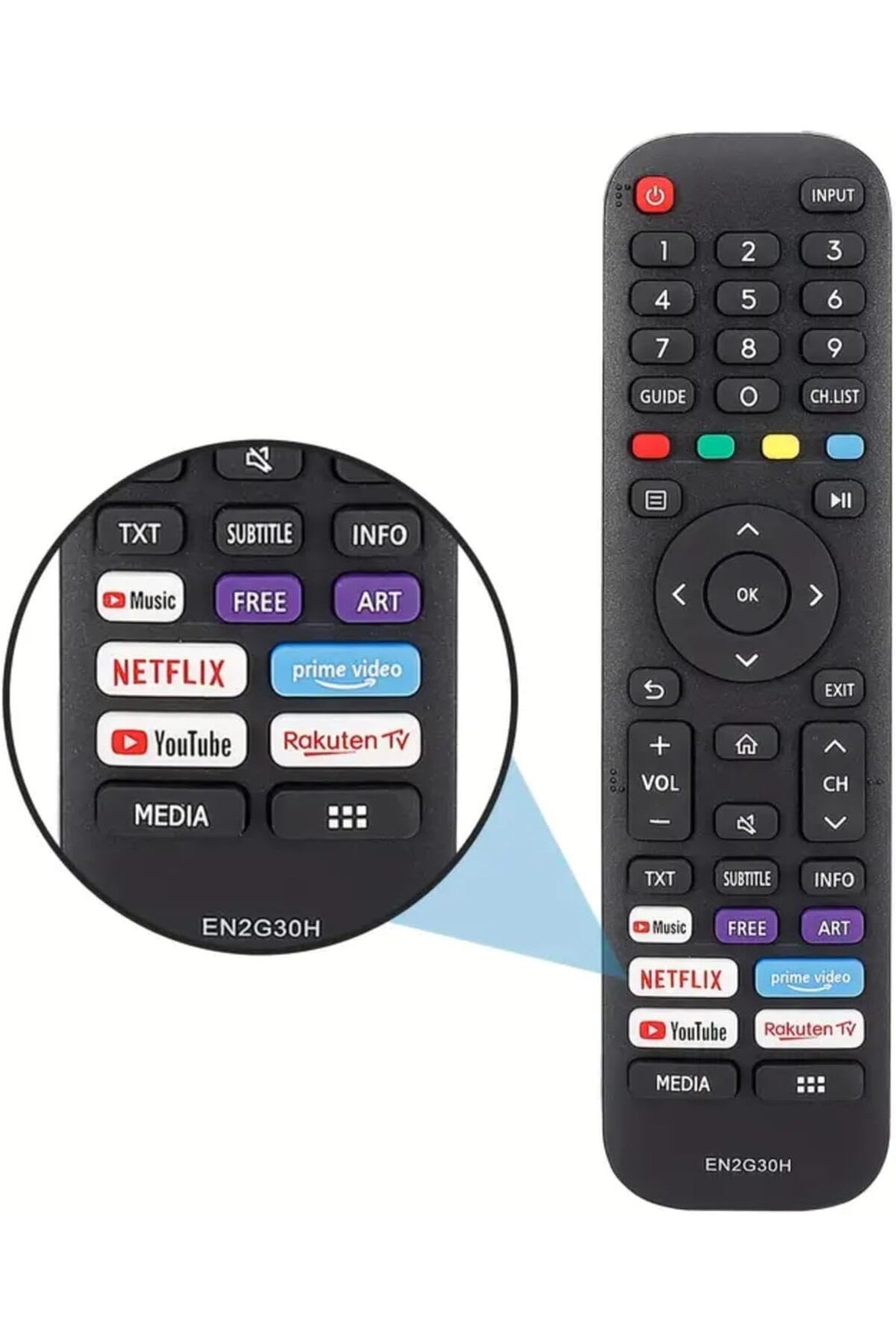 erorex-Compatible For Sharp Tv Remote Control Replacement Remote For Android Uhd 4K Led Lcd Smart 1