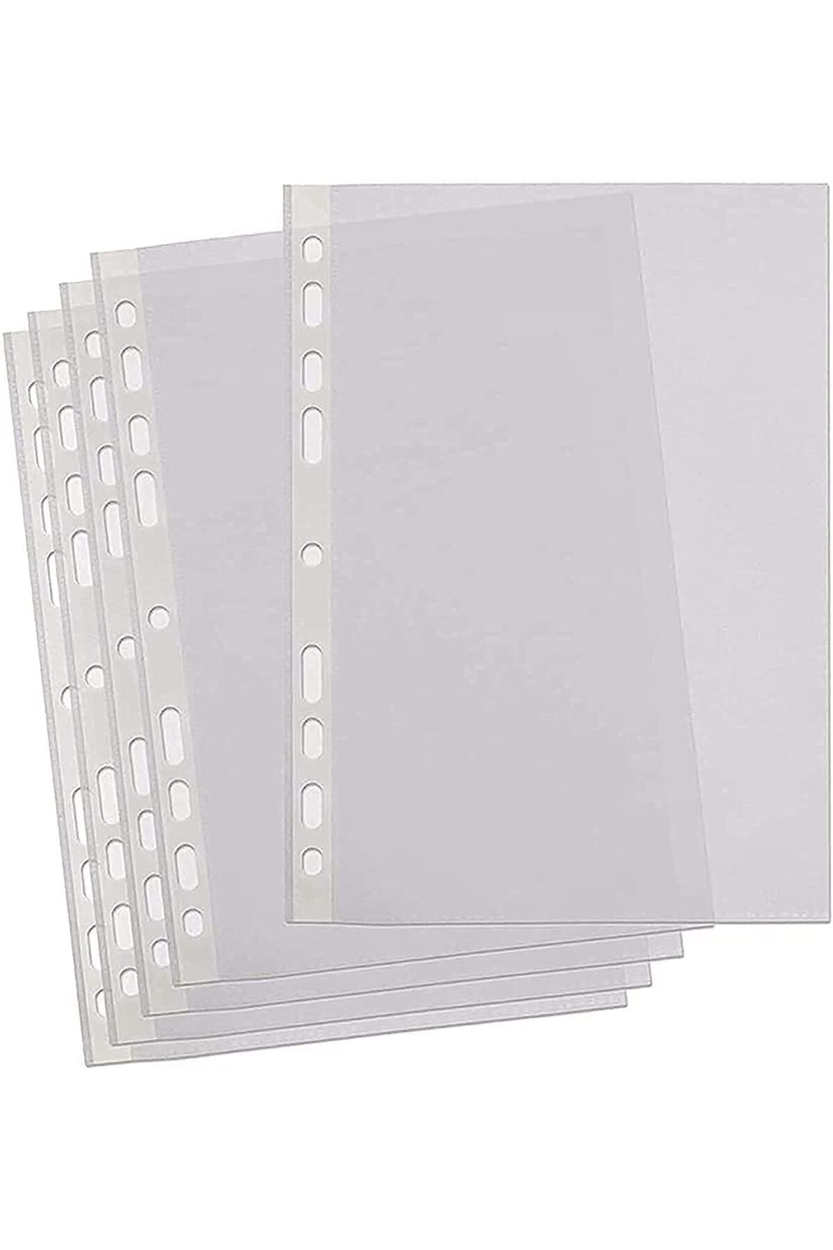 erorex-A4 Transparent File 100 Pcs Clear Plastic Folder Punched Pockets For Filing Paper And Documents 40 1