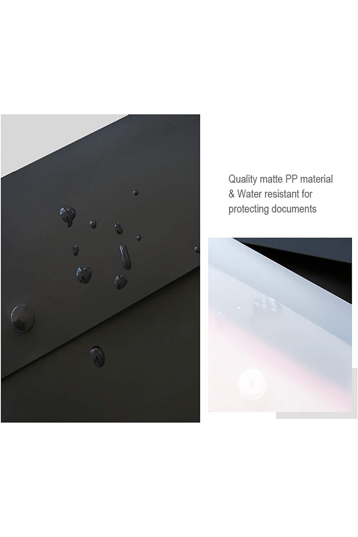 erorex-Envelopes Folders 5 Pcs A4 File Folders Plastic Envelopes Folders For Paperwork Wallets Document 3