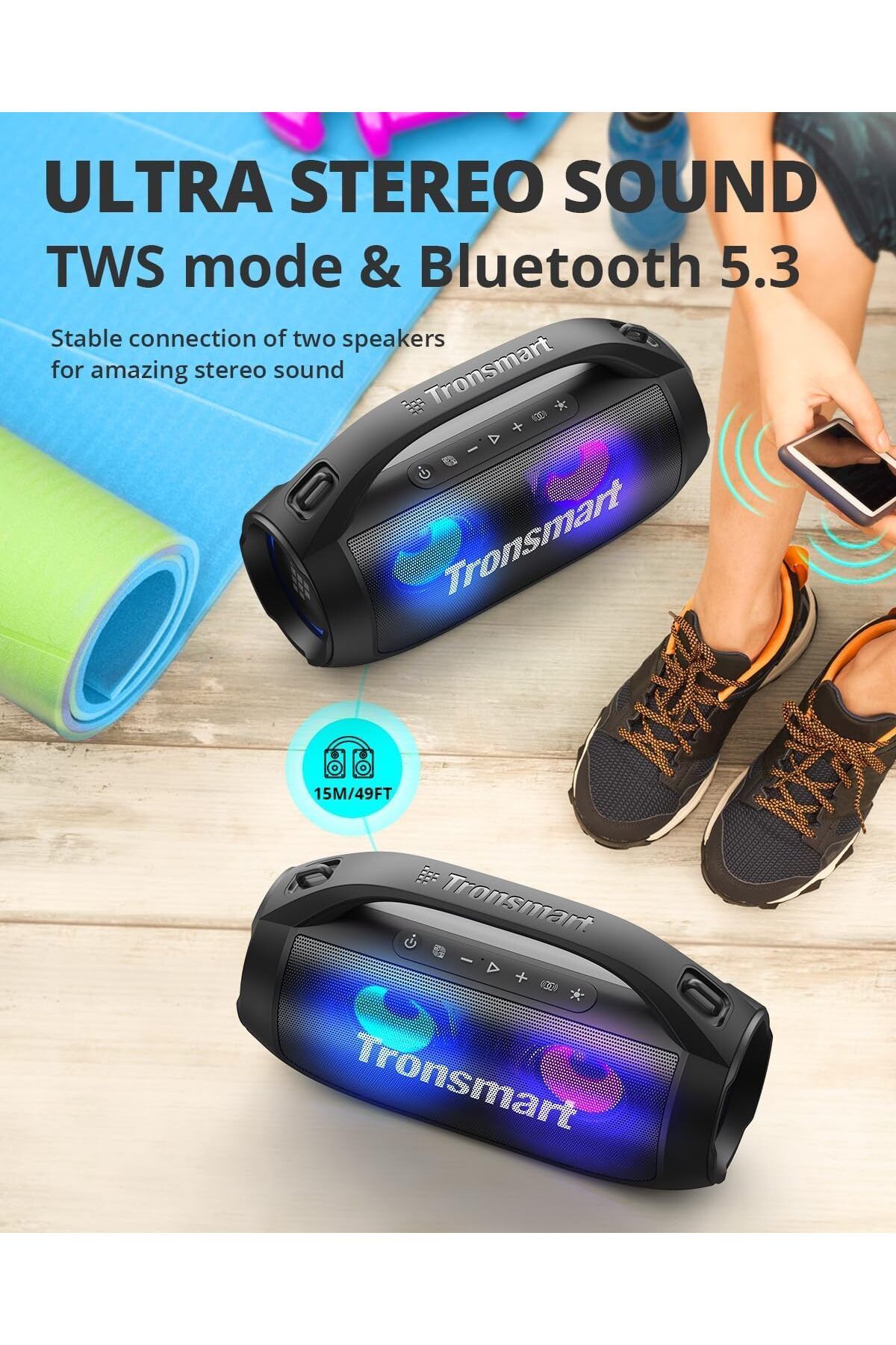 erorex-Mirtune C3 Plus 30W Bluetooth Speaker With Tws Pairing Black 7