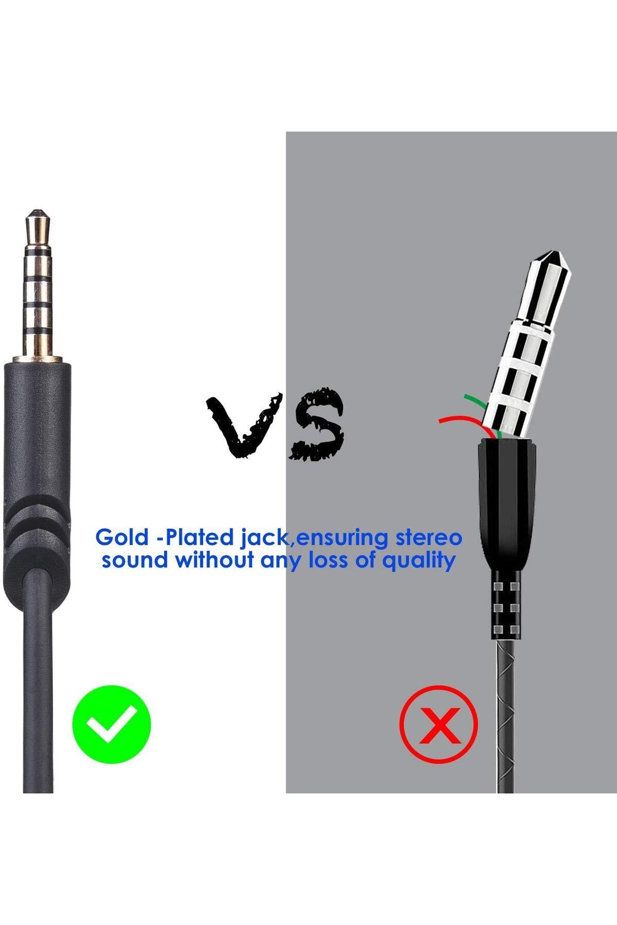 erorex-Replacement Astro A10 A40 Headset Cable 2.0M A10 Volume Cable Cord Compatible With Astro A10 A40 5