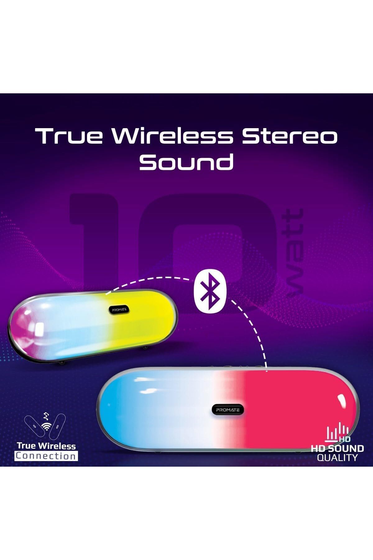 erorex-Portable Bluetooth Speaker High Definition Wireless Speaker And Headphone Stand With Usb C And Dual 2