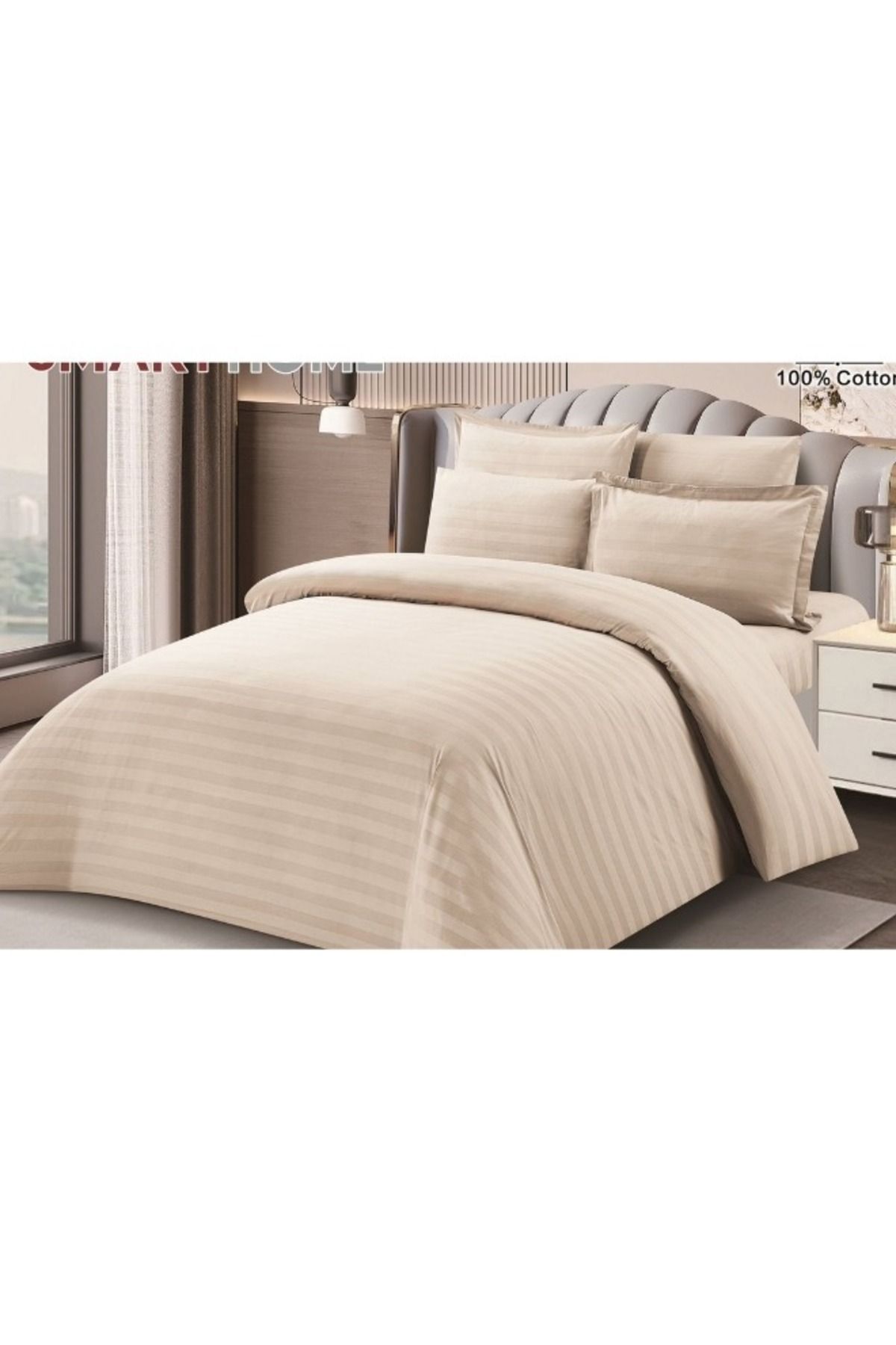 smart home-Double-Sided Comforter Set 6-Piece Bedspread 6-Piece Comforter 100% Cotton Comforter Size 260ءx240cm 2