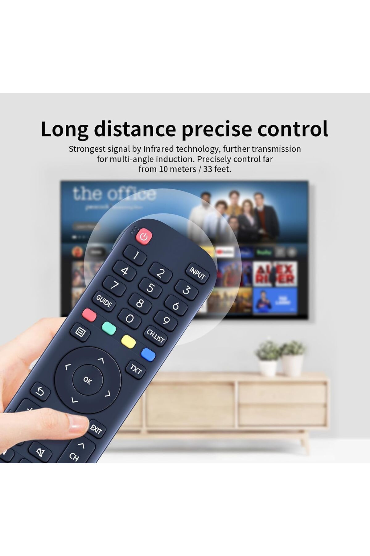 erorex-Universal Replacement Remote Control Compatible With Dansat Telezone General Dan 4