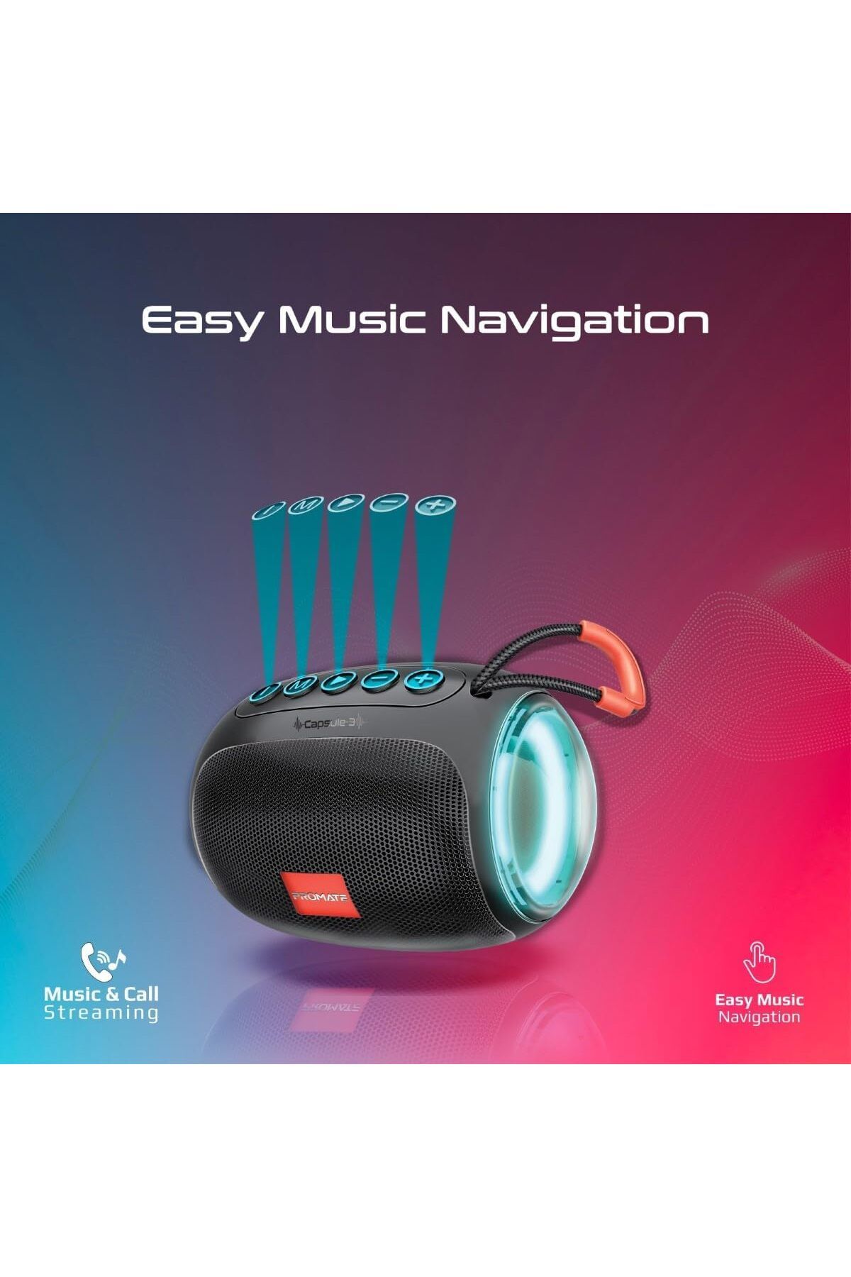 erorex-Wireless Charger Bluetooth Speaker Stylish Smart Desk Lamp With 10W Powerful True Wireless Speaker 4