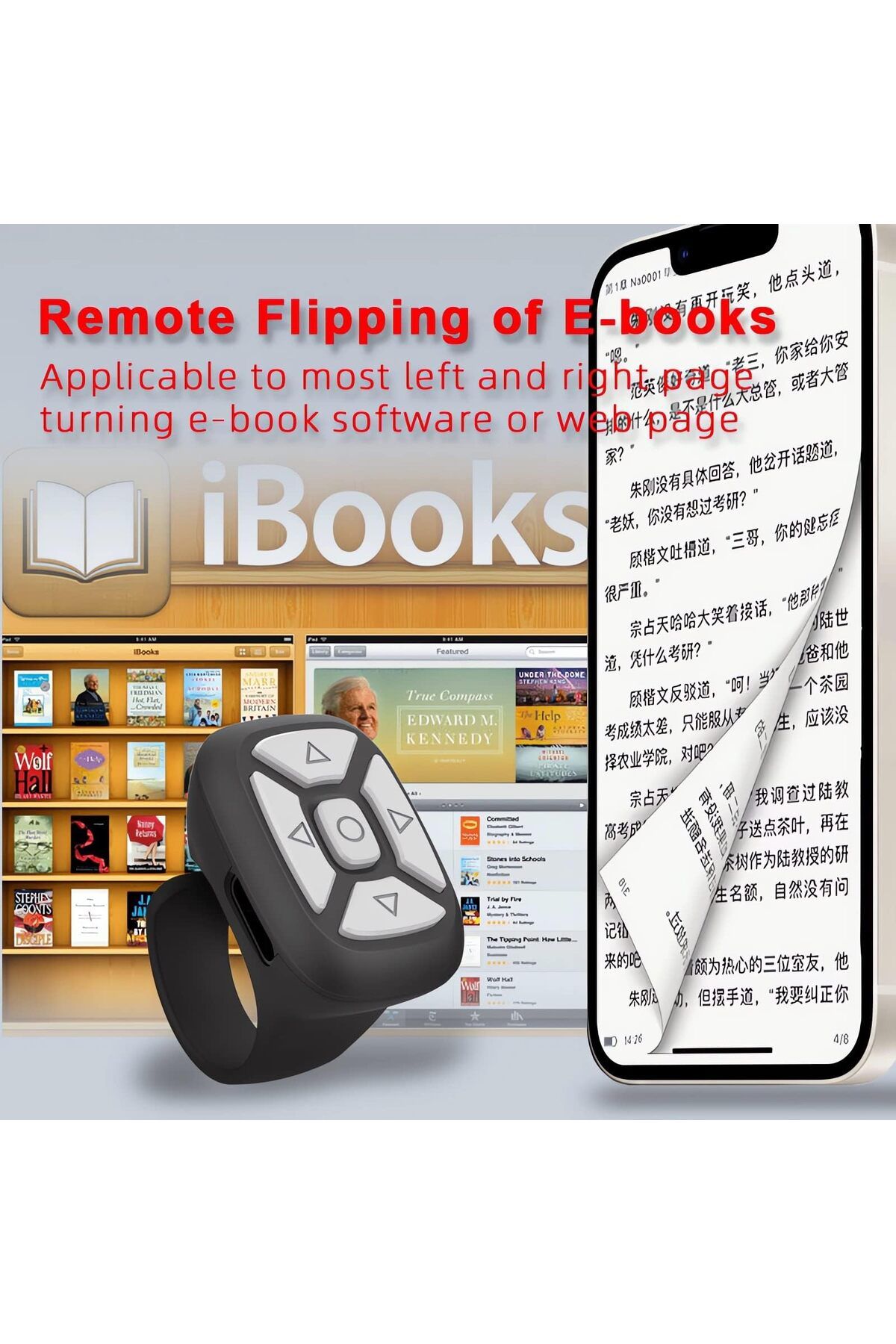 erorex-Bluetooth Remote Bluetooth Kindle Page Turner Remote For Ipad Can Also Be Tiktok Remote Camera 5