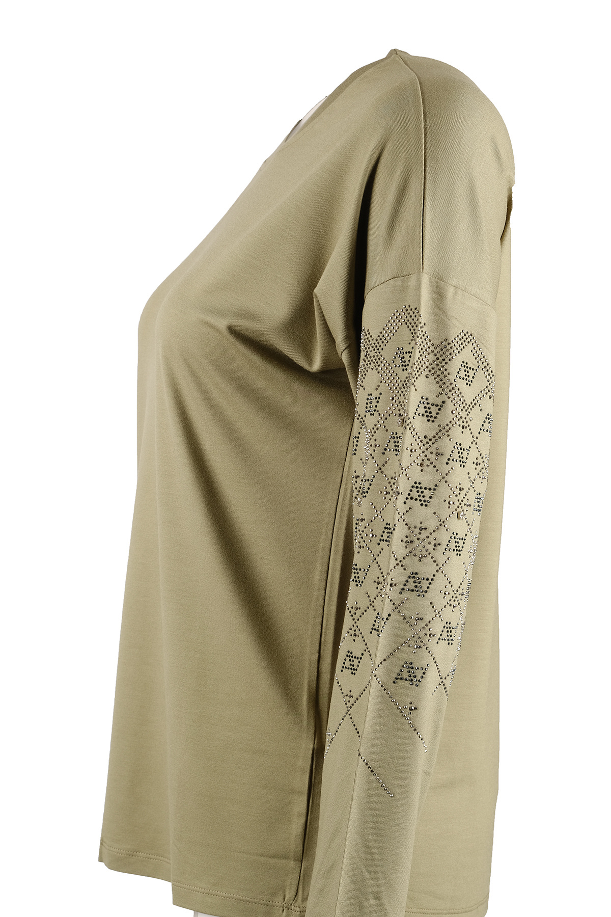 Vedi-Women's Blouse - Vd4082 a More Solid Style with Mod. 5