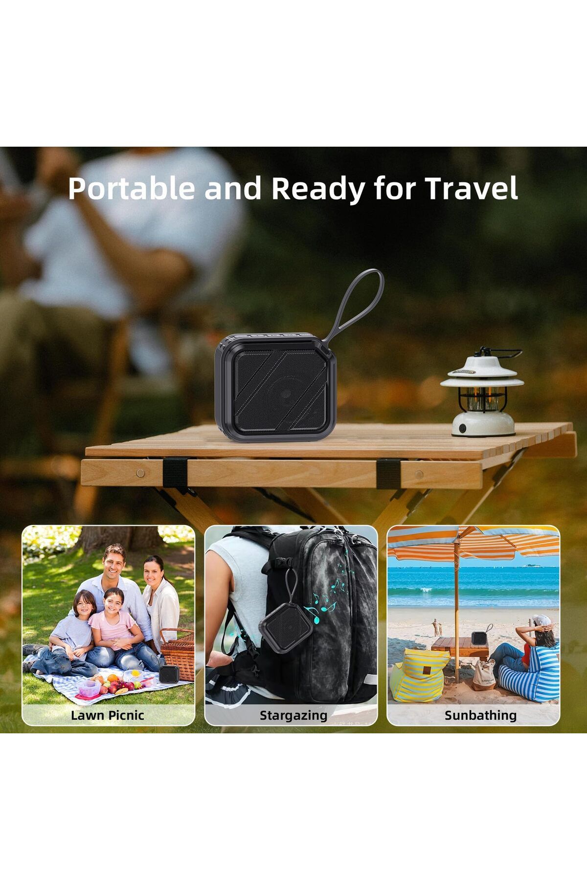 erorex-Bluetooth Speaker Wireless Speaker With Bluetooth 5.3 True Stereo Pairing 24 Hour Battery Life 7