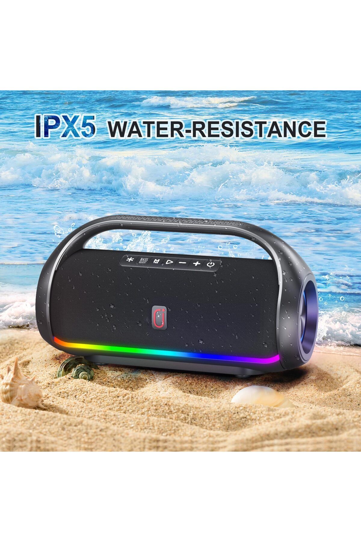 erorex-Speaker With Mic System For Singing Portable Bluetooth Speakers With Dazzling Light And 2 Wireless 7
