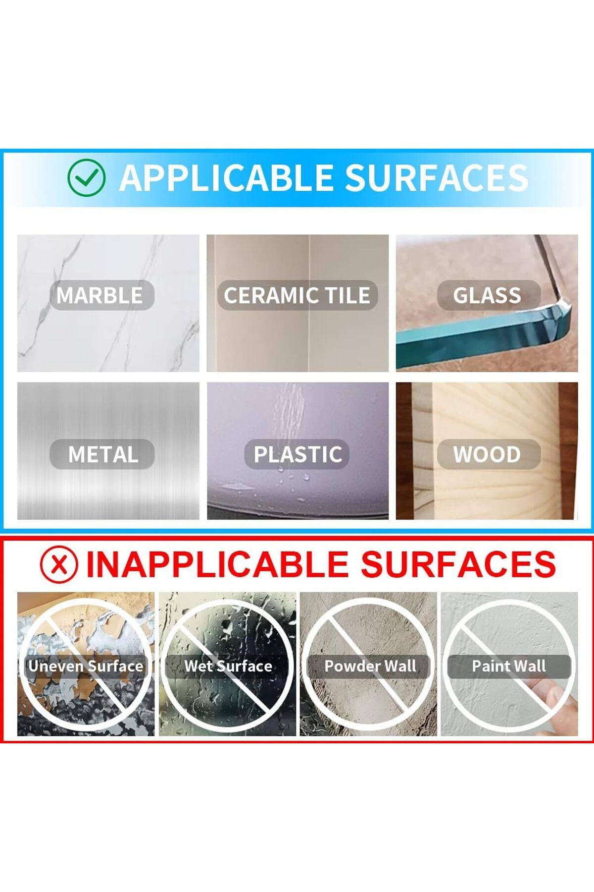 erorex-Double Sided Tape（80Pc Cleanable、Residue Free、And Reusable Non Marking Installation Tape 4