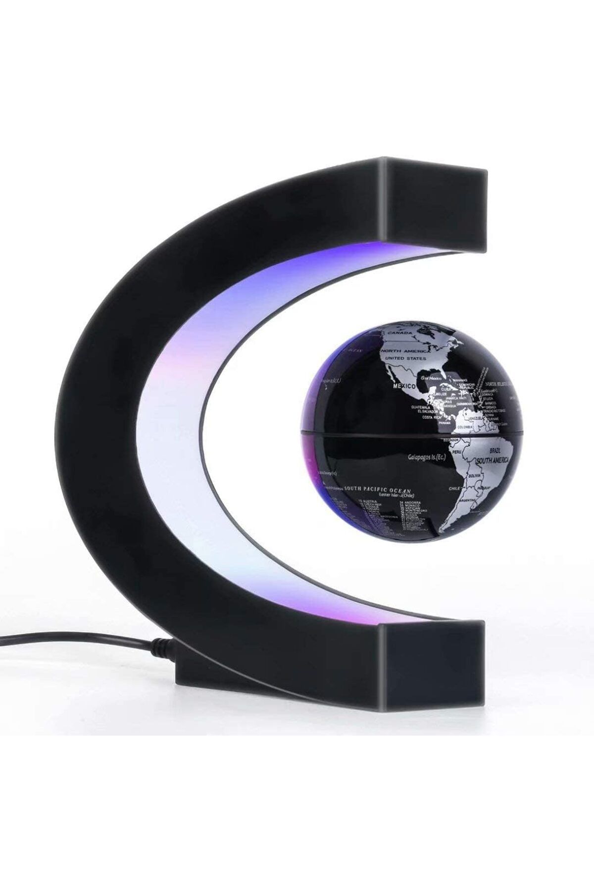 erorex-خريطة العالم العائمة المغناطيسية مع إضاءة LED، أدوات رائعة، ديكور عائم 1