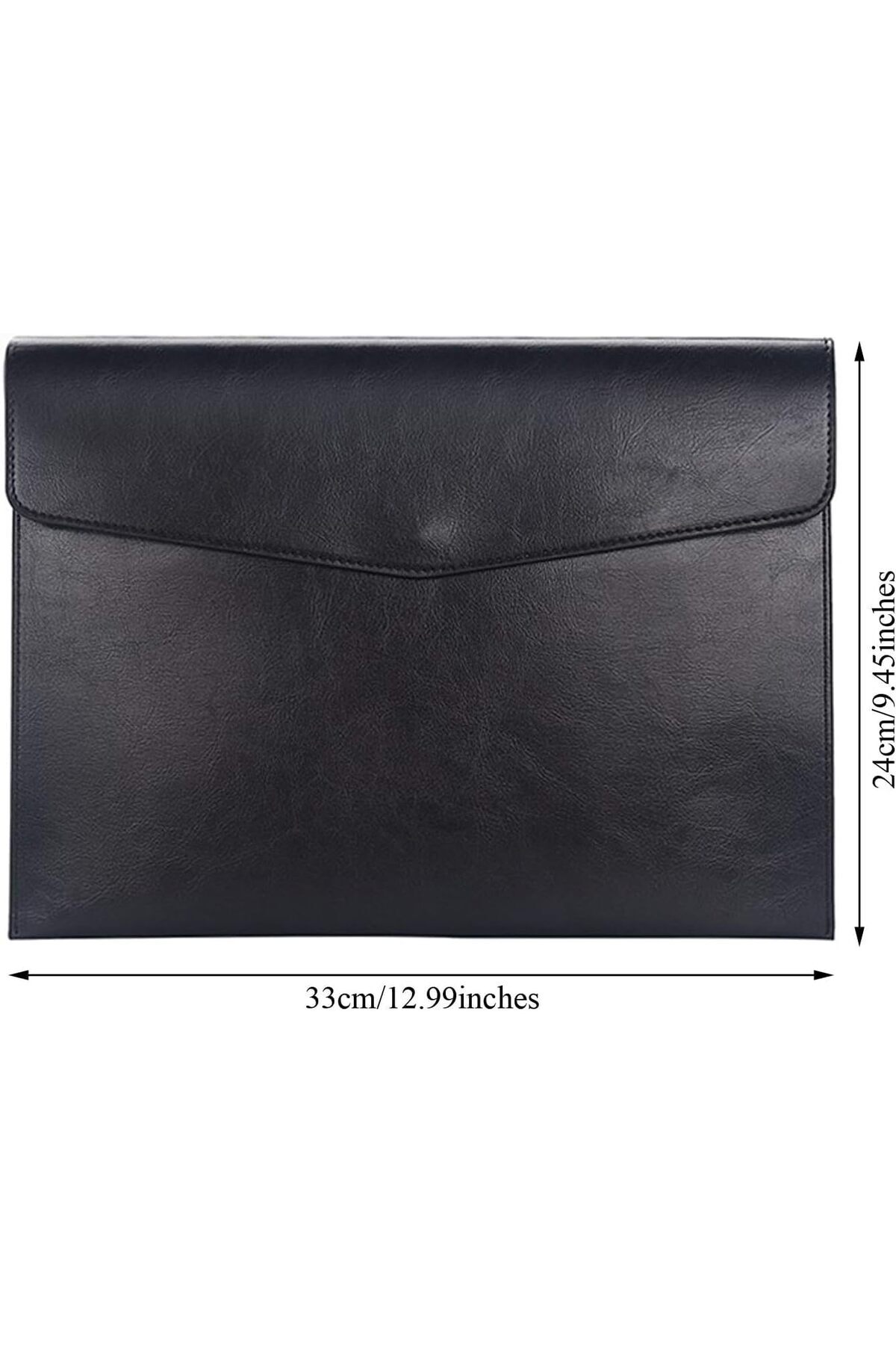 erorex-Pu Leather A4 File Folder Document Holder Waterproof Portfolio Envelope Folder Case With Snap 5