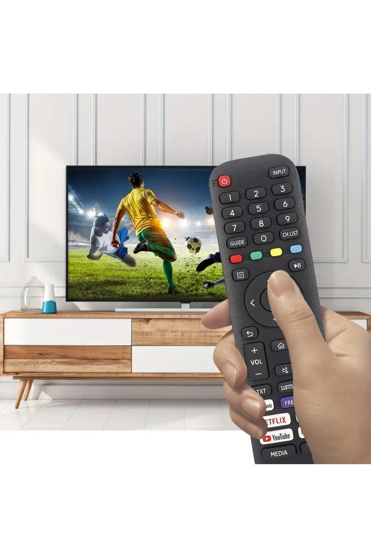 erorex-Compatible For Sharp Tv Remote Control Replacement Remote For Android Uhd 4K Led Lcd Smart 6