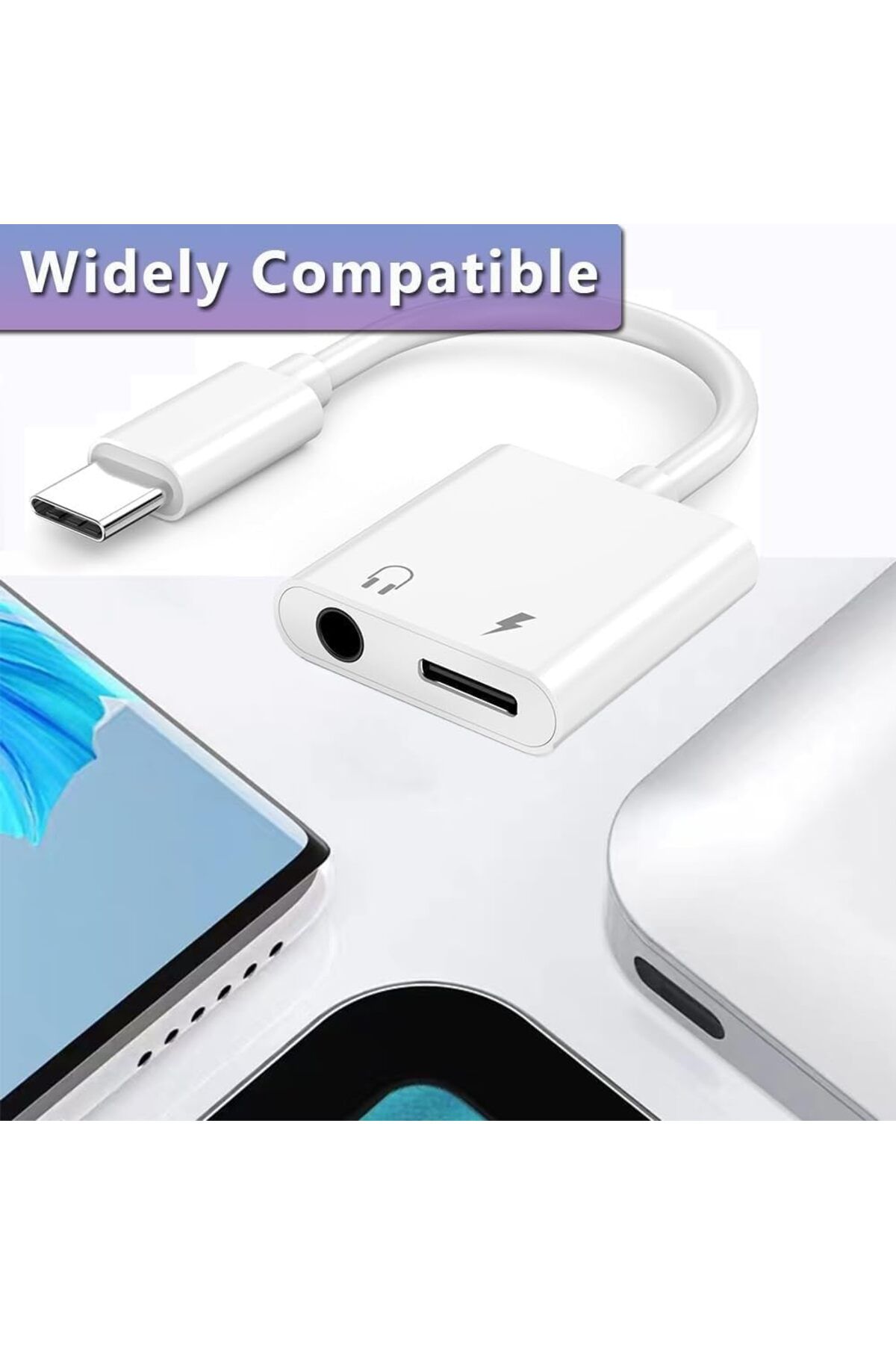 erorex-محول USB C لسماعات الرأس، محول USB C إلى USB C مزدوج لسماعات الرأس والشاحن، 2 في 1، USB C مزدوج 4