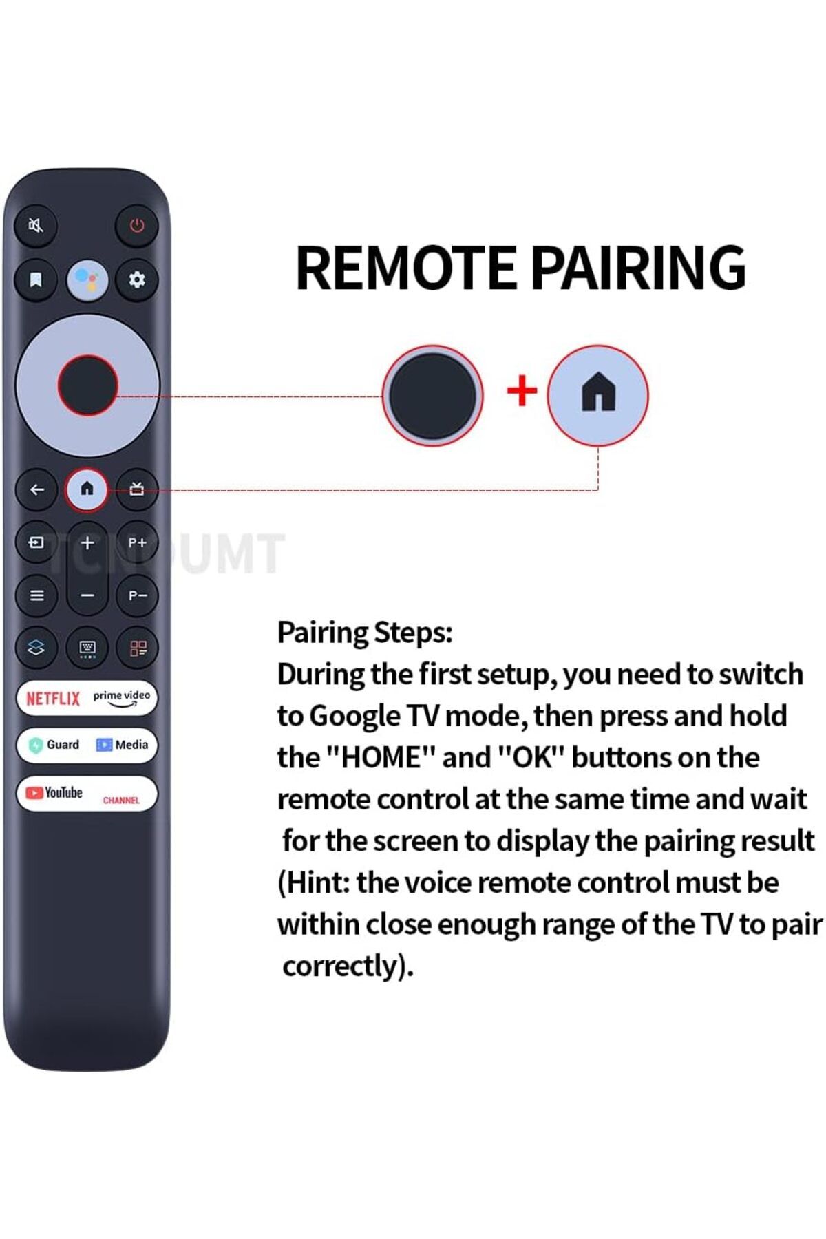 erorex-Gcbltv65Ai C1 Replacement Remote Commander Fit For Changhong Smart Uhd Tv Uhd65F6000 Uhd55F6000 4