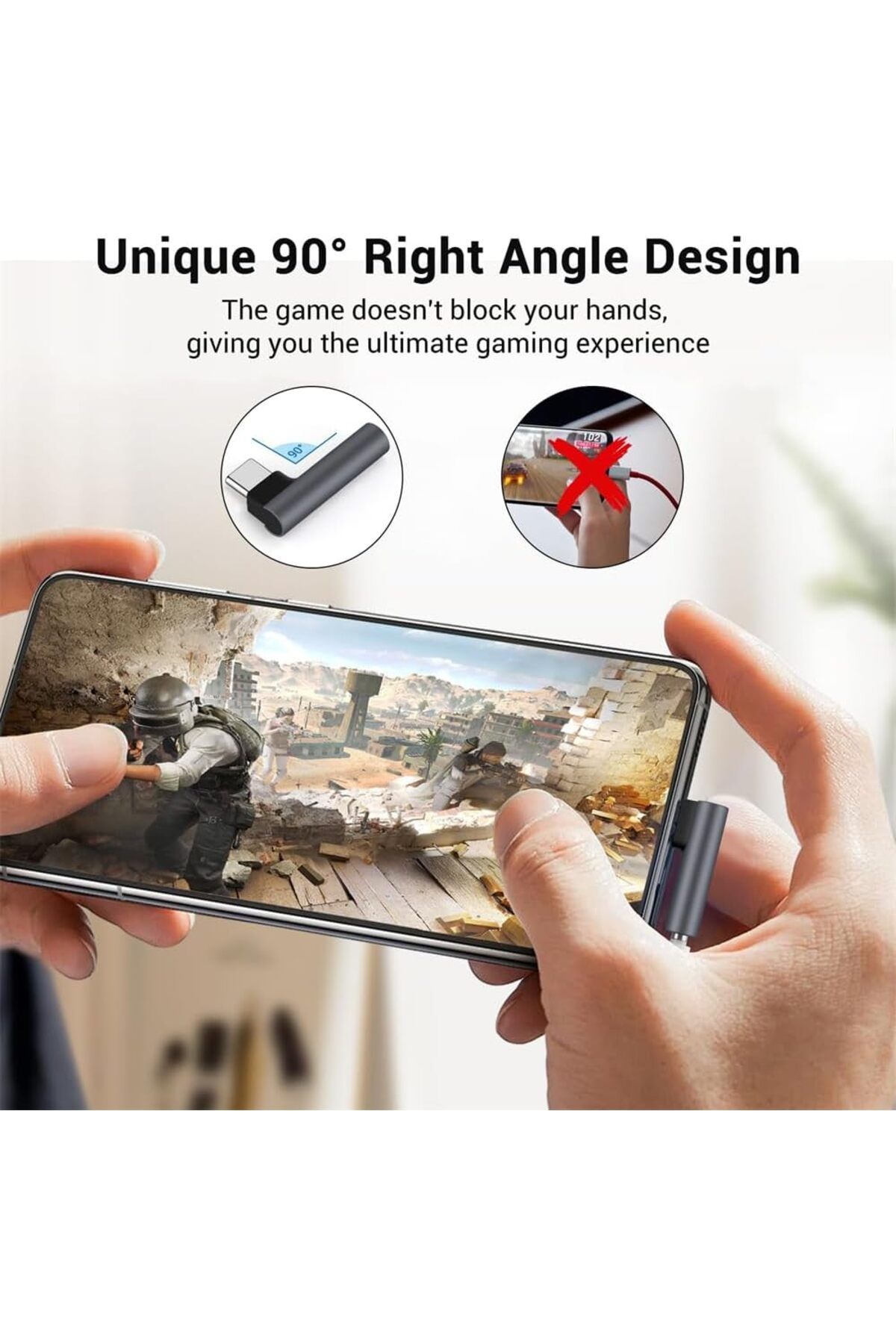 erorex-محول صوت سماعة رأس 2 في 1 من USB C إلى Lightning مع شحن 60 وات لهاتف Iphone 15 Pro Max ذكر USB C 4