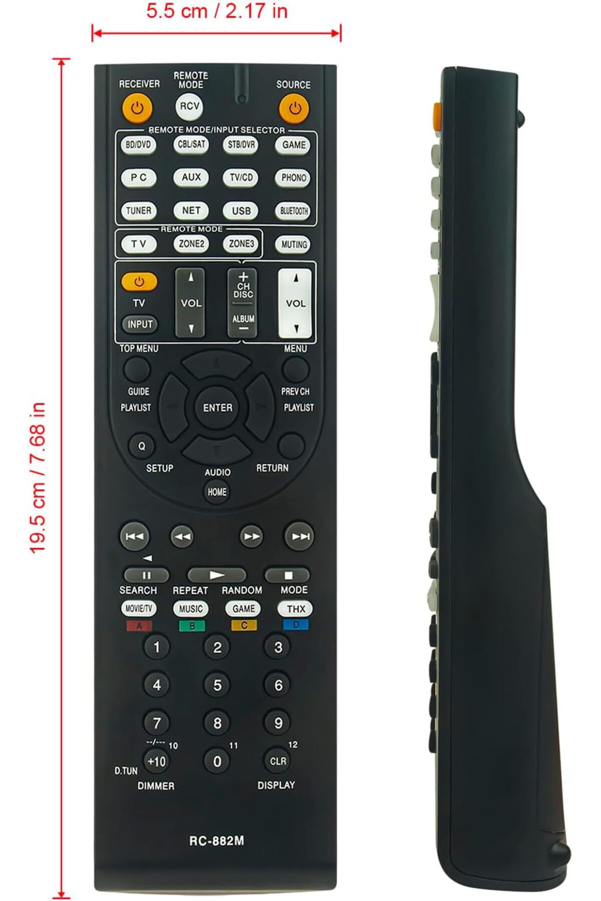 erorex-Rc5504D Replaced Remote Control Fit For Supersonic Smart Led Lcd Hdtv Sc 1511 Sc 1311 Rc5504D Sc 6