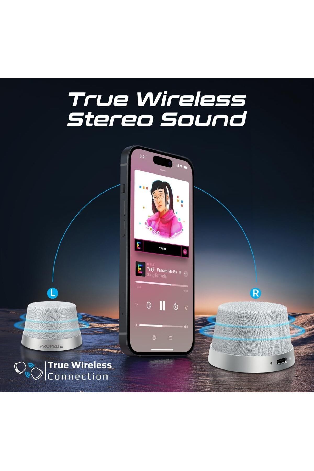 erorex-2 In 1 Multifunctional Speaker And Camping Light With High Capacity 2400Mah Battery 7 Hours Of 3