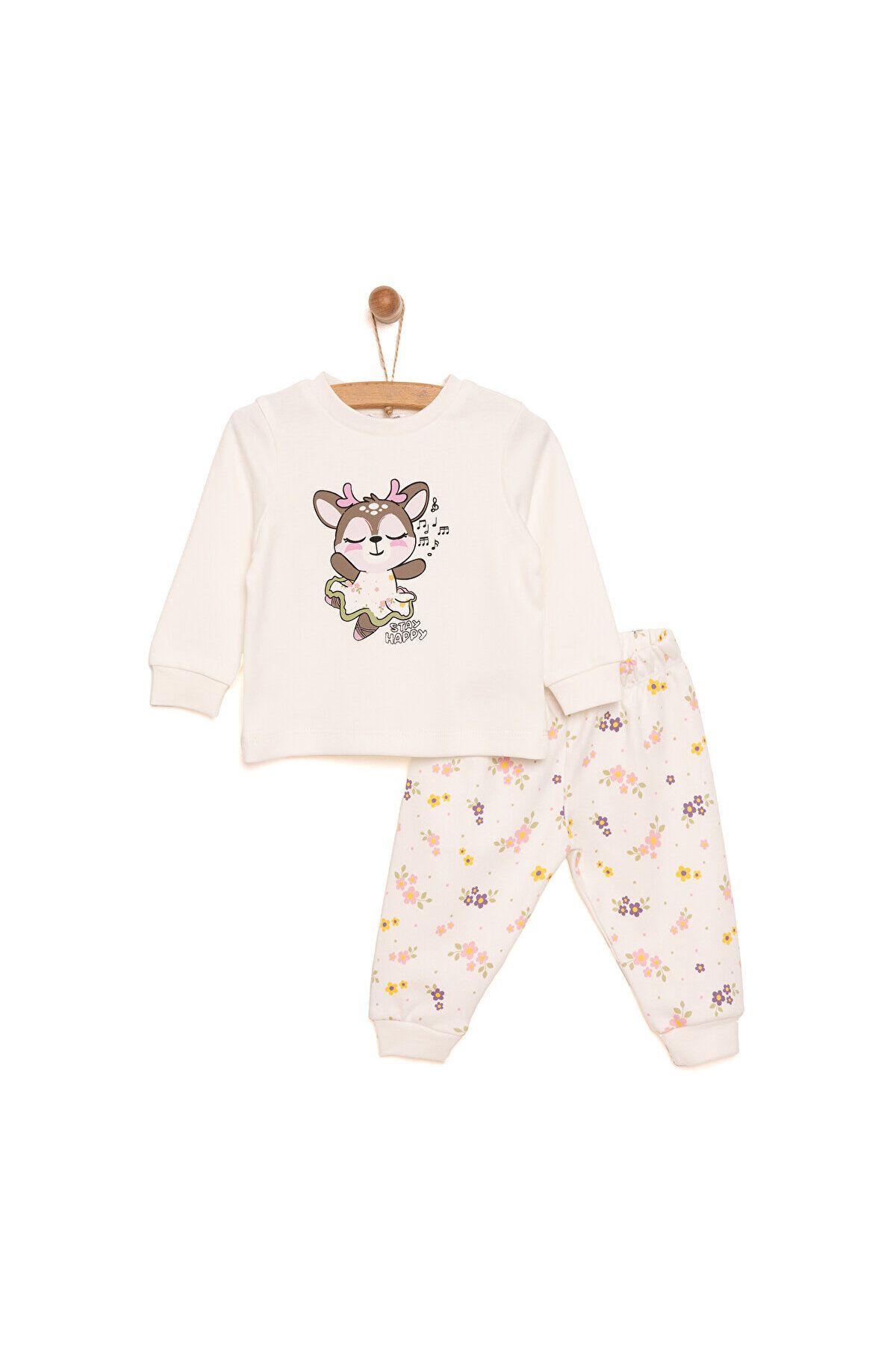ست لباس خواب دخترانه دخترانه یقه یقه HelloBaby ebebek Hello Baby