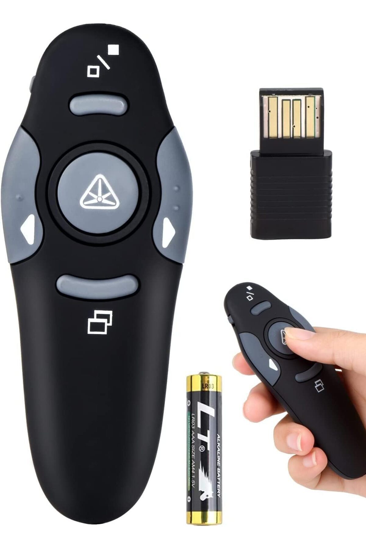 erorex-Wireless Presenter Presentation Clicker Rf400 2.4Ghz Remote Control Slide Changer Presentation 1