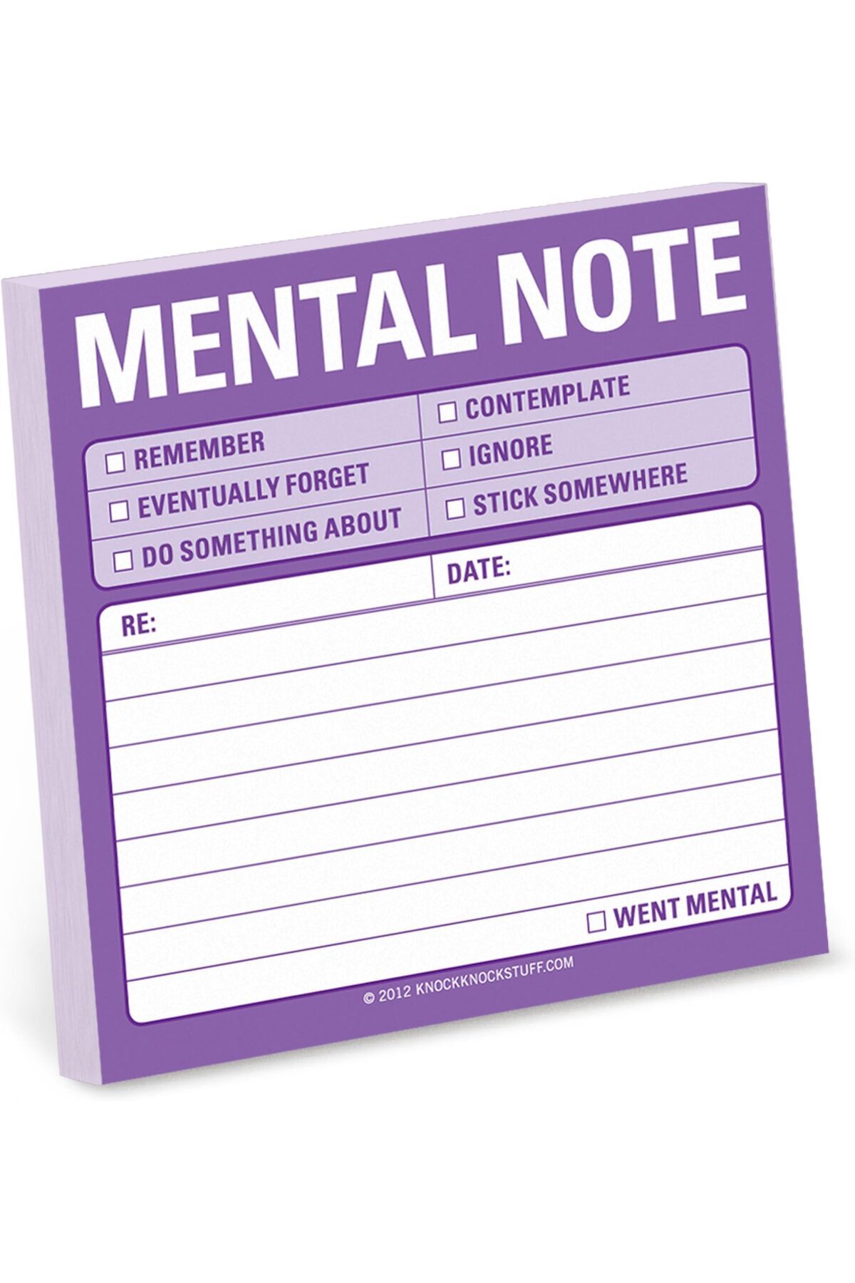 erorex-1 Count Mental Note Sticky Notes To Do List Notepads 3 X 3 Inches Each 1