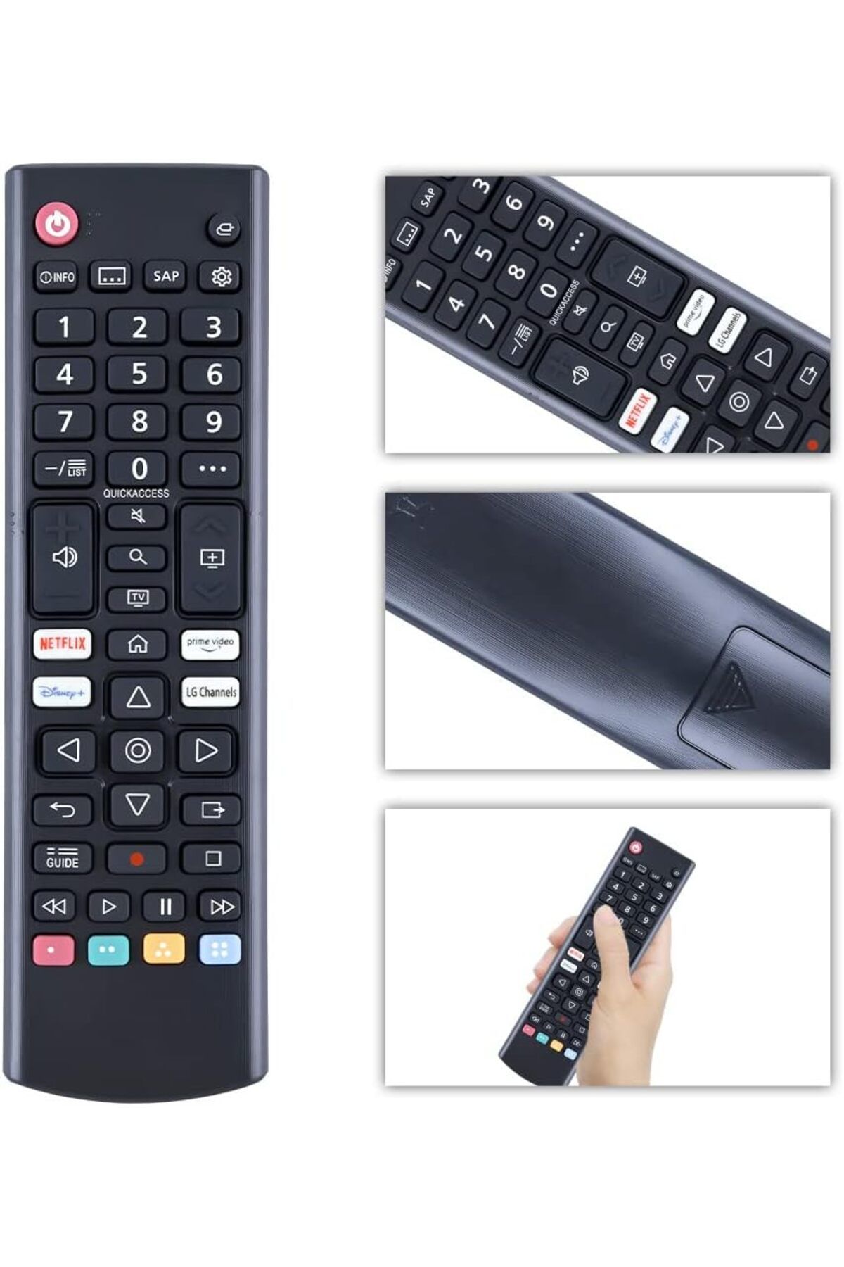 erorex-Rc311 Fmi3 Remote Fit For Tcl 4K 3D Led Lcd Smart Tv L43P1Us L50P1Us L50C1Us L55P1Us L43P2Us 4
