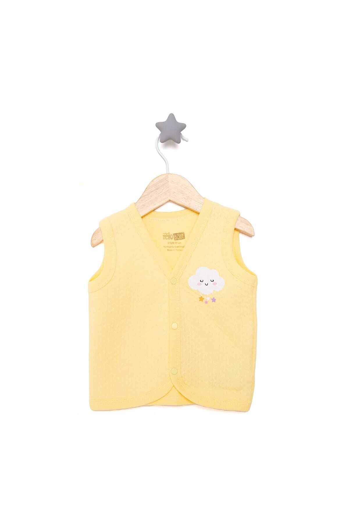HelloBaby Baby Baby جلیقه لحاف دار بافتنی ابری طرح دار ebebek Hello Baby