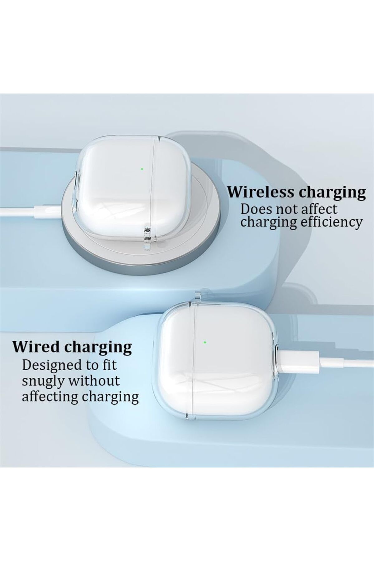 erorex-جراب متوافق مع جراب Samsung Galaxy Bud 3 Pro Buds3 جراب غطاء مشبك قفل شفاف مع سلسلة مفاتيح 3