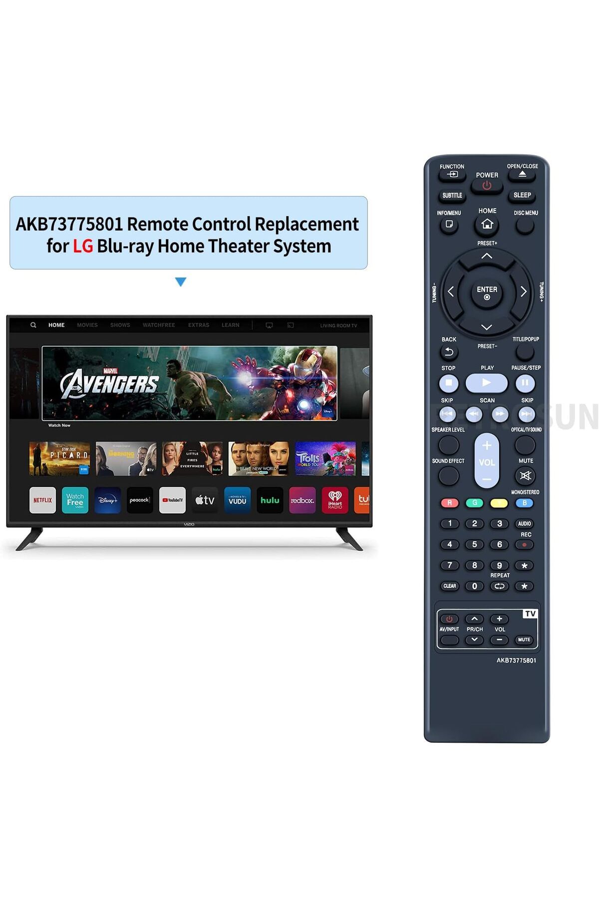 erorex-Rc901V Fmr1 Voice Remote Control Replacement Fit For Tcl Smart Lcd Led Tvs 3