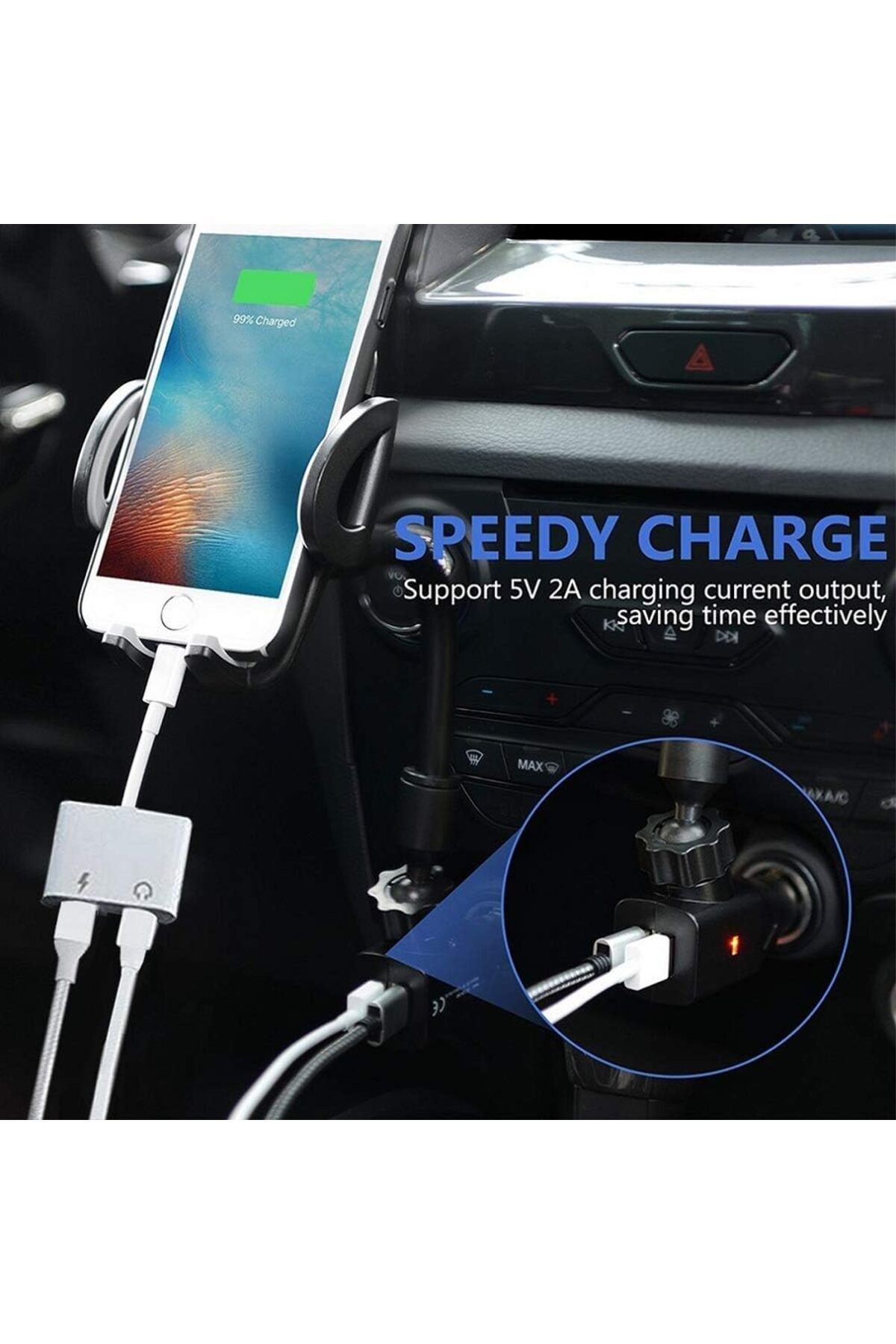 erorex-Iphone 7 7 Plus Lightning To Aux 3.5 Mm Headphone Jack Adapter Designed For Iphone 7 Lightning 3