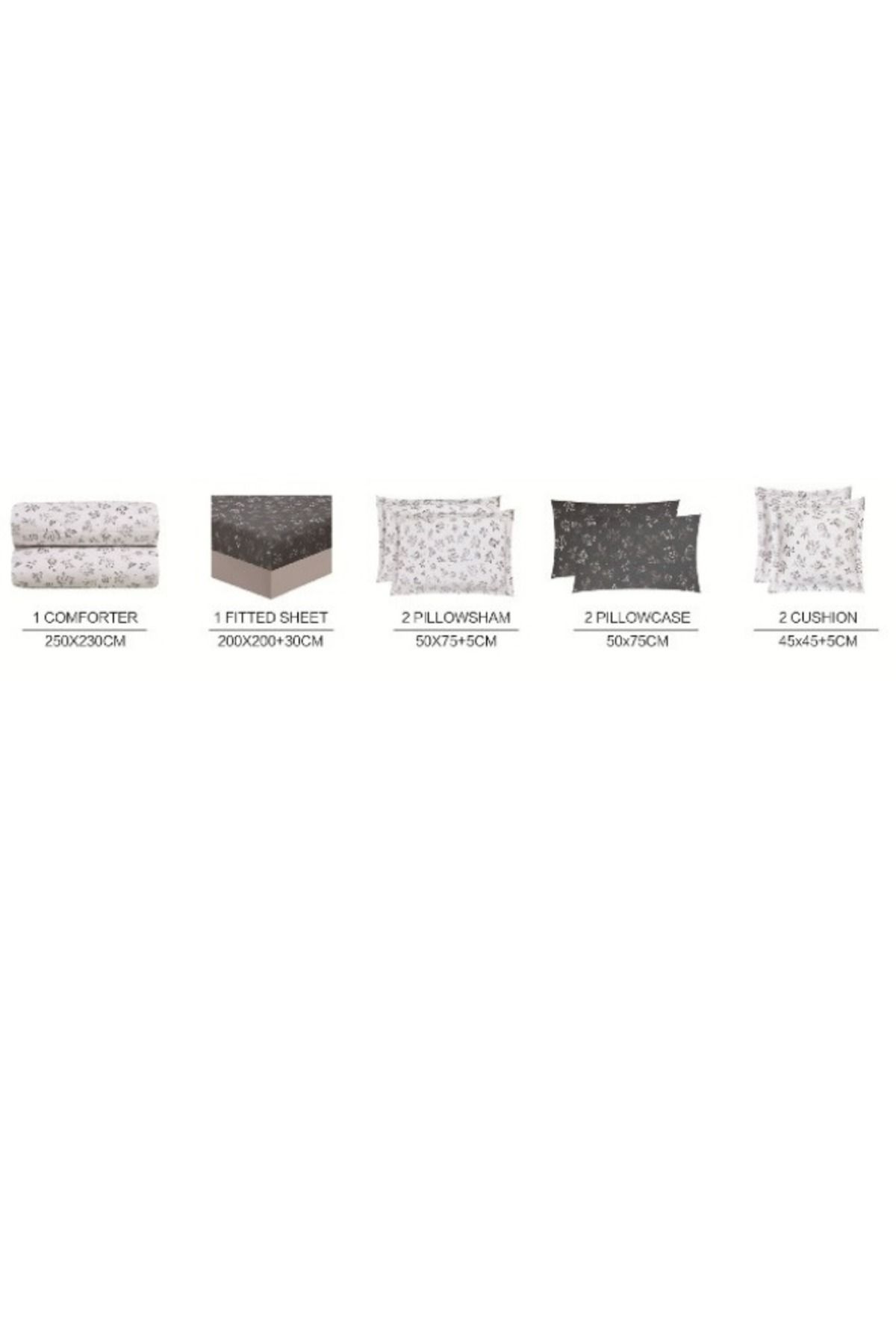 smart home-Double-Sided Comforter Set 8-Piece Bedspread 8-Piece Comforter 100% Cotton Comforter Size 250x230 cm 3