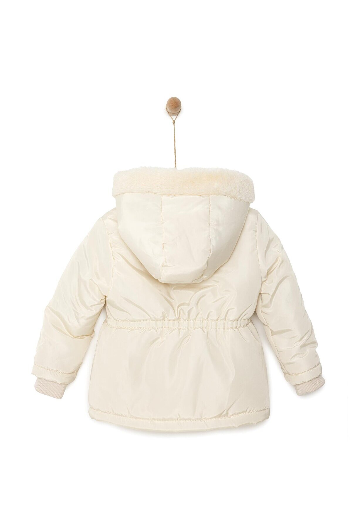 ebebek Hello Baby HelloBaby Kız Bebek Kapüşonlu Mont Micro Kumaş Fermuarlı Non-Basic Hakim Yaka Uzun Kol fotoğrafı 2 (önizleme)