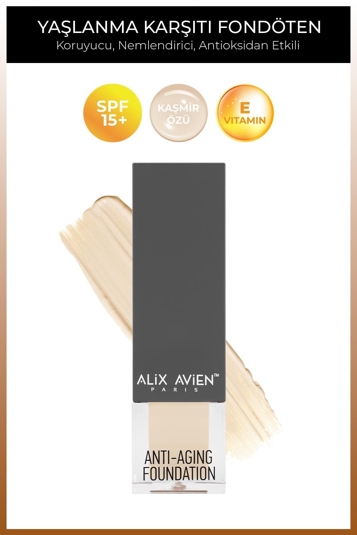 Alix Avien-Moisturizing Foundation with Anti-Aging Vitamin Spf15 - Anti Aging Foundation 503 Soft Peach 1
