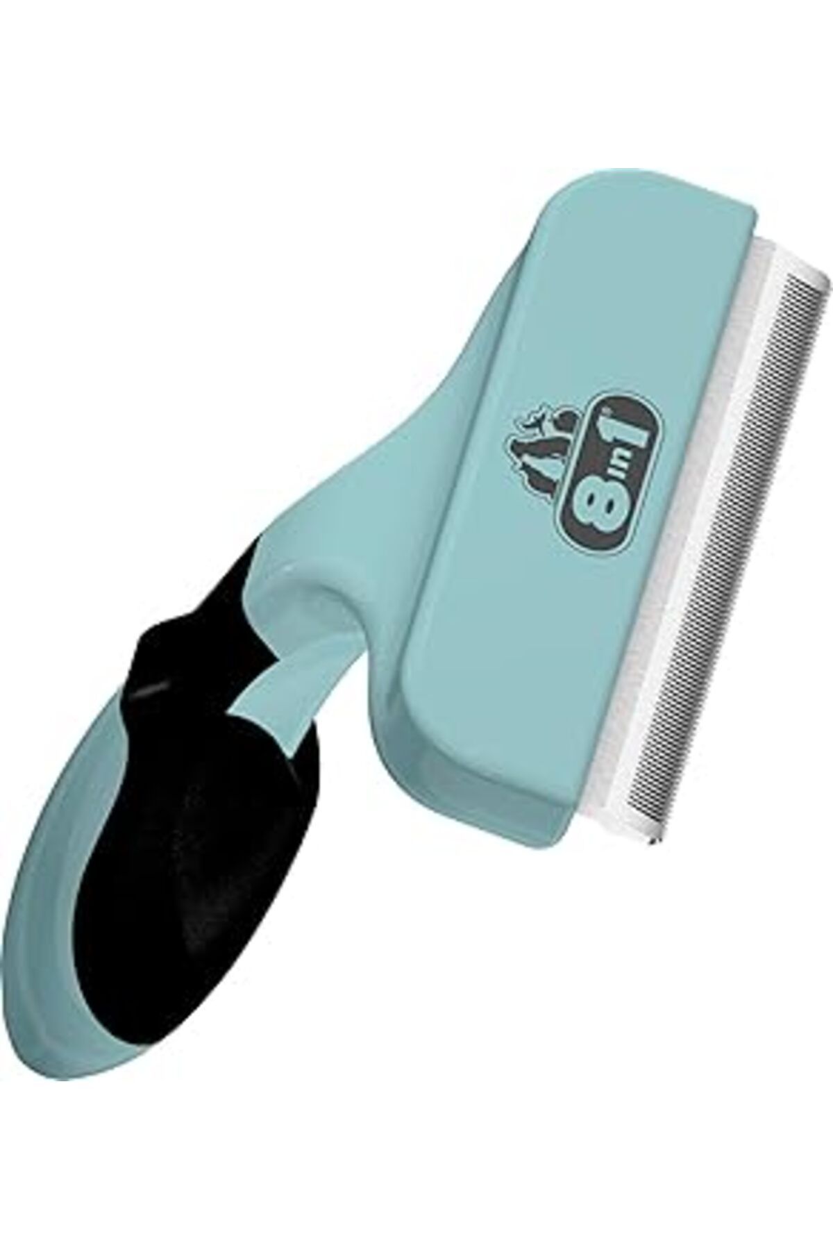 Mu Art Ahşap 8In1 Perfect Coat Deshedder Büyük Irk Köpek Tarağı, Kısa Ve Uzun Tüylü Köpekler İçin