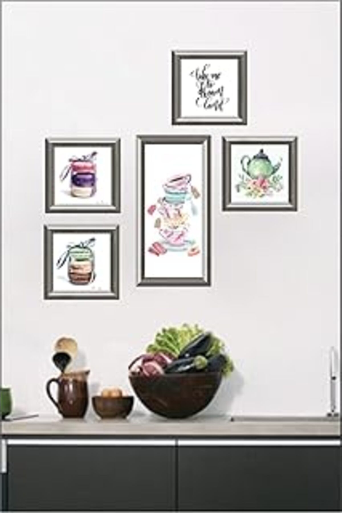 Hepta Collection Dekolia 5 Parça Dekoratif Mdf Tablo Seti Çerçeve Görünümlü Dekoliadkg014