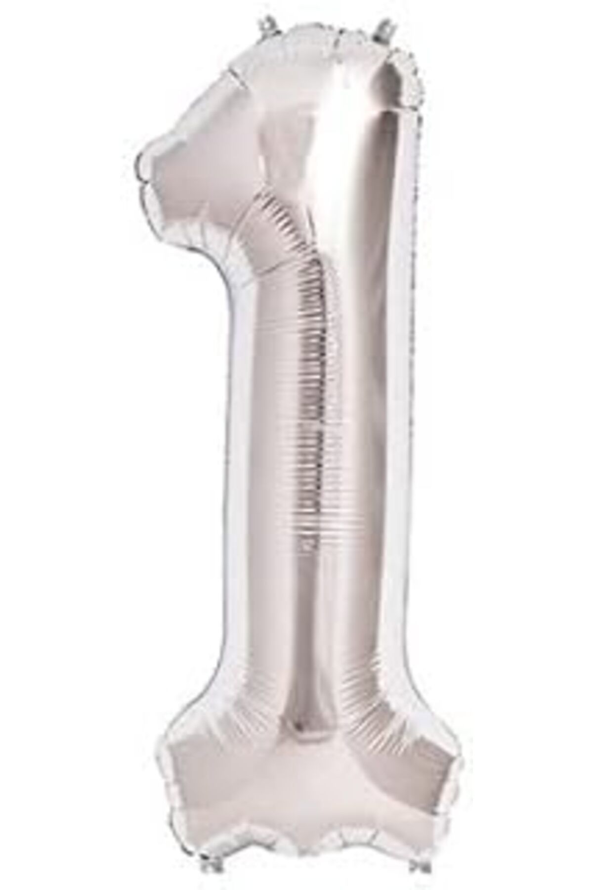 Mu Art Benim Marifetlerim - 1 Rakamı Gümüş Folyo Balon 40 Inch 90 Cm
