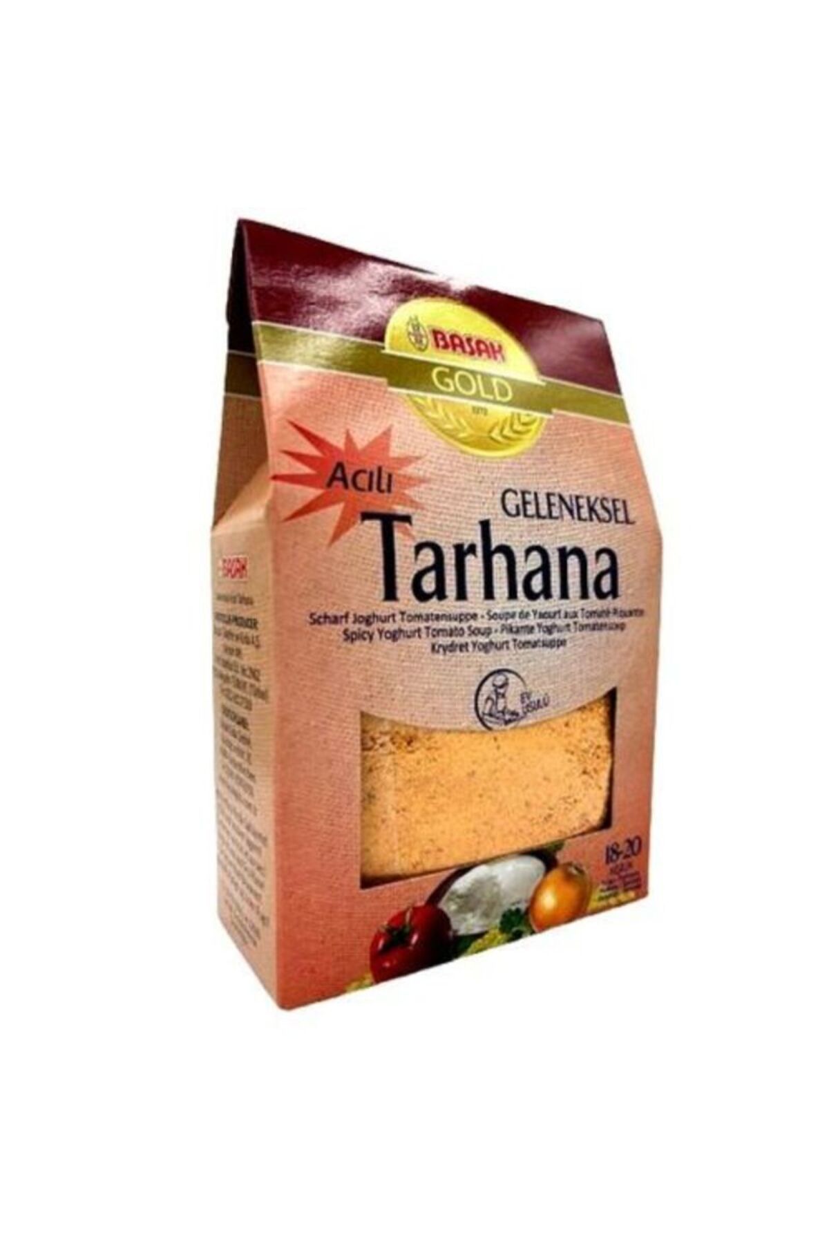 BAŞAK Çorba-Tarhana Geleneksel Acı 350 gr.12 Adet