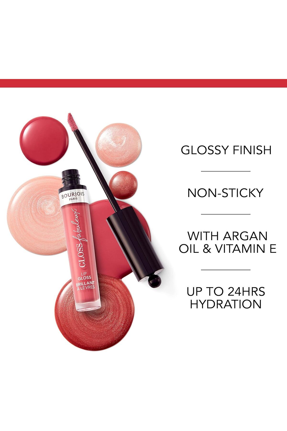 Bourjois-Bourjois Gloss Fabulous Beautiful Shades High Shine Colour Lip Gloss 08 Berry Talented 3.5 ml 4